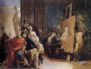 Giovanni Battista Tiepolo Alexander in the studio oil painting artist